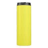 Bright Yellow Simple Logo Company Swag Thermosbeker (Achterkant)