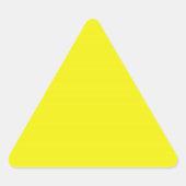 Bright Yellow Triangle Sticker (Devant)