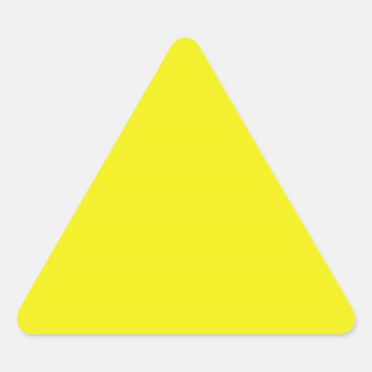 Bright Yellow Triangle Sticker (Devant)