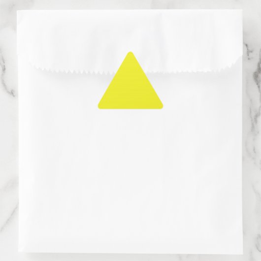 Bright Yellow Triangle Sticker (Sac)