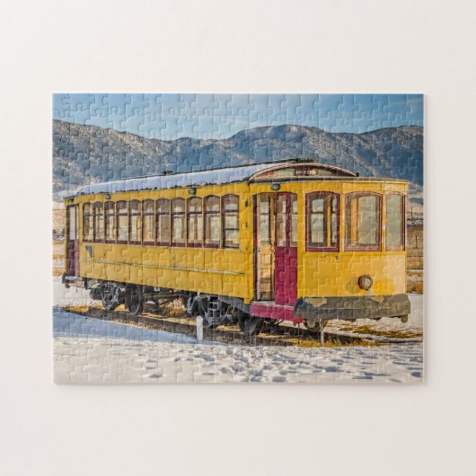 Bright Yellow Trolley Legpuzzel (Horizontaal)