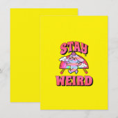 Bright Yellow Wallpaper | Bold Minimalist Design Bedankkaart (Voorkant / Achterkant)