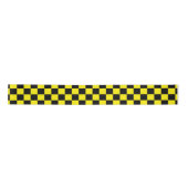 Bright Yellow with Black Square Pattern Style 3" Lint (Voorkant)