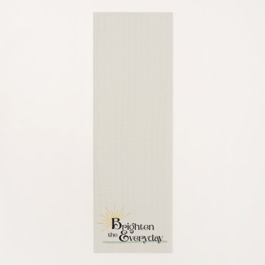 Brighten the Everyday Mindful Calming Minimalist Yogamat (Voorkant)