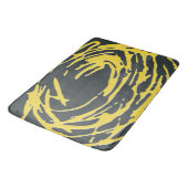 Brighter Nest Abstract Bold Yellow & Grey Bathmat Badmat (Gekanteld)