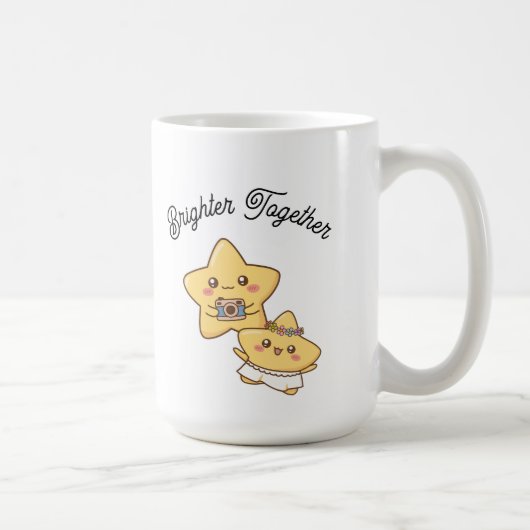 Brighter Together – Cute Couple Mug Gift (Droite)