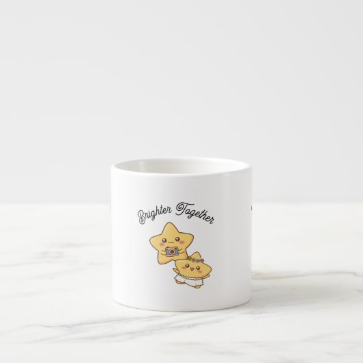 Brighter Together – Cute, lovely Couple Mug Gift (Devant)