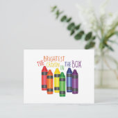 Brightest Crayon Briefkaart (Staand voorkant)