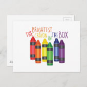 Brightest Crayon Briefkaart (Voorkant / Achterkant)