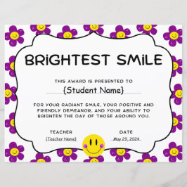 Brightest Smile Student Recognition Award