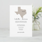 BRIGHTEST TEXAS Wedding Invitation (Debout devant)