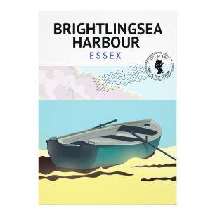 Brightlingsea Harbour Essex Foto Afdruk