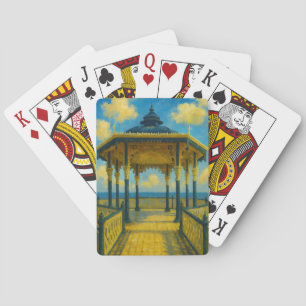 Brighton Bandstand Glow – Seaside Pavilion Pokerkaarten