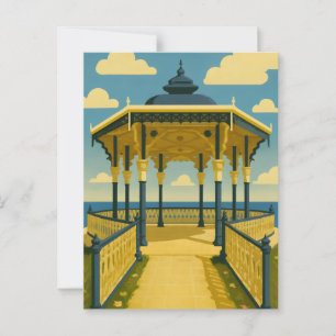 Brighton Bandstand – Kustarchitectuur Kunst Briefkaart