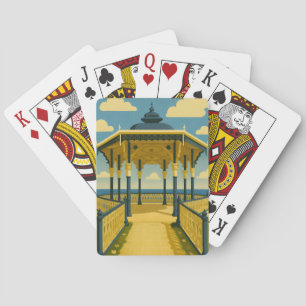 Brighton Bandstand – Kustarchitectuur Kunst Pokerkaarten