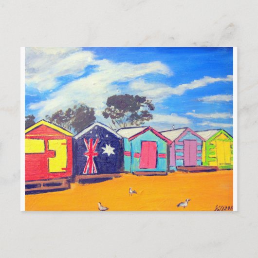 Brighton Bathing Boxes Briefkaart (Voorkant)