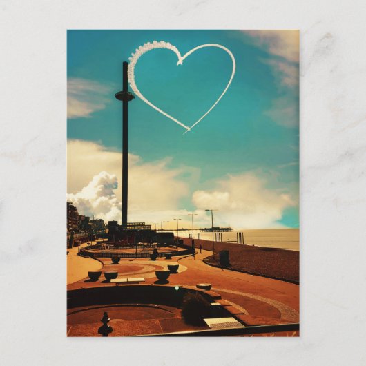 Brighton Beach Heart Briefkaart (Voorkant)