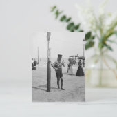 Brighton Beach Life Guard, 1906 Briefkaart (Staand voorkant)