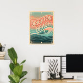 Brighton Beachgolven Poster (Thuiskantoor)