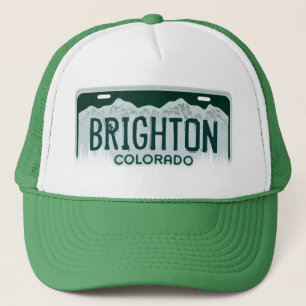 Brighton Colorado licence bord souvenir green pet
