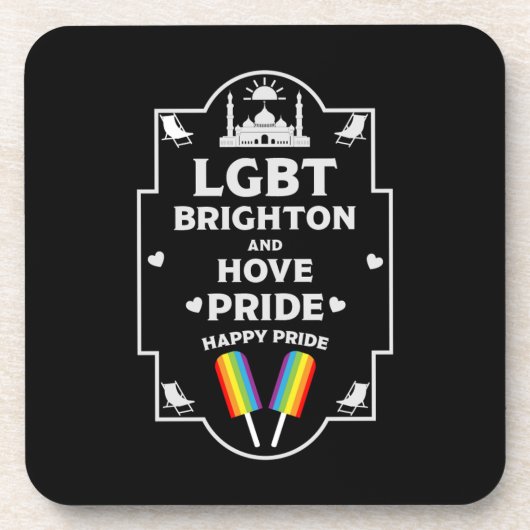 Brighton en Hove Pride Bier Onderzetter (Voorkant)