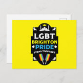 Brighton en Hove Pride Briefkaart (Voorkant / Achterkant)