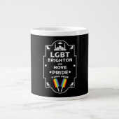 Brighton en Hove Pride Extra Grote Beker (Voorkant)