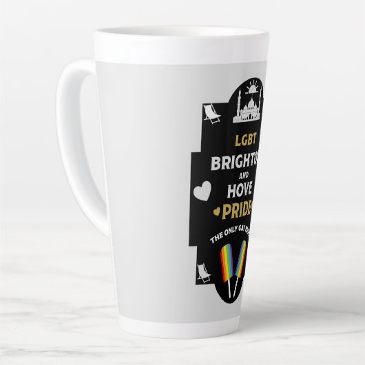 Brighton en Hove Pride Latte Mok (Linkerhoek)