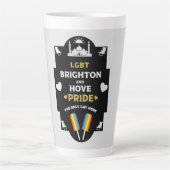 Brighton en Hove Pride Latte Mok (Voorkant)