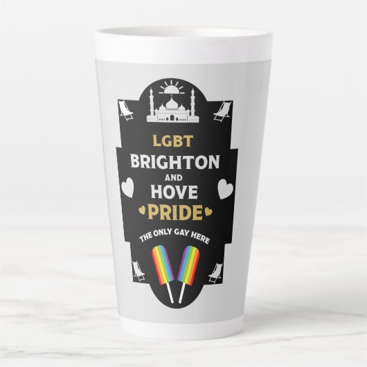 Brighton en Hove Pride Latte Mok (Voorkant)