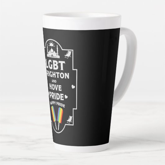 Brighton en Hove Pride Latte Mok (Rechterhoek)