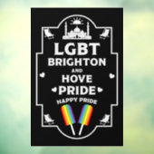 Brighton en Hove Pride Raamsticker (Vel 3)