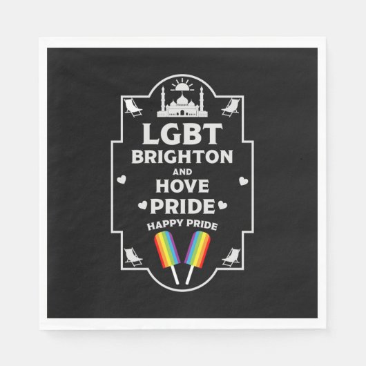 Brighton en Hove Pride Servet (Voorkant)