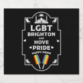 Brighton en Hove Pride Sparkling Wijnetiket (Enkel label)