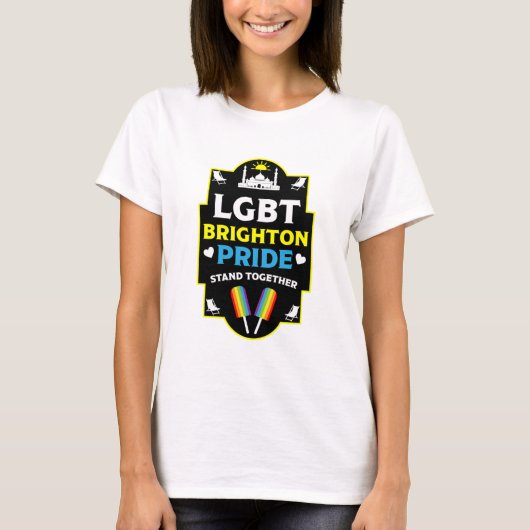Brighton en Hove Pride T-shirt (Voorkant)
