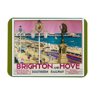 Brighton en Hove Reisposter Magneet