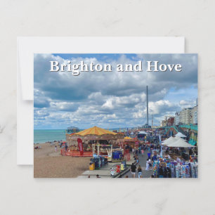 Brighton en Hove Seafront Foto Briefkaart