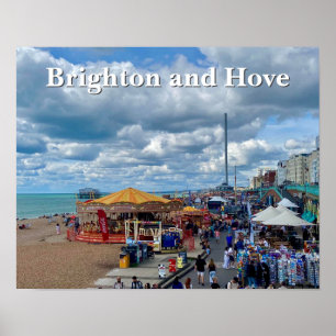 Brighton en Hove Seafront Foto Poster