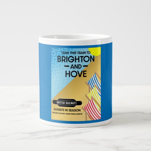 Brighton- en hoventreinen extra grote beker (Voorkant)