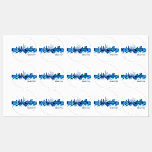 Brighton England Skyline Blue Labels