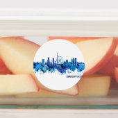 Brighton England Skyline Blue Labels (Aangebracht)