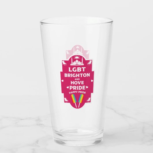 Brighton Gay Pride Glas (Achterkant)