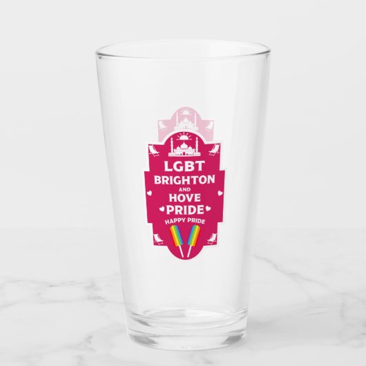 Brighton Gay Pride Glas (Voorkant)