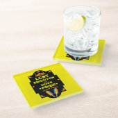 Brighton Gay Pride Glazen Onderzetter (Schuin)