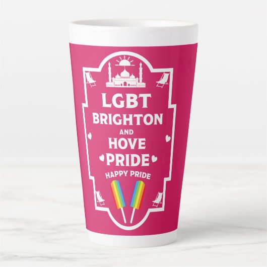 Brighton Gay Pride Latte Mok (Voorkant)