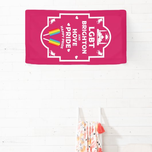 Brighton Gay Pride Spandoek (Insitu)