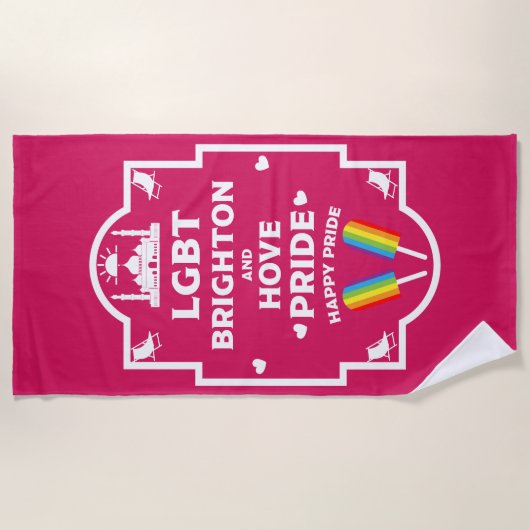 Brighton Gay Pride Strandlaken (Voorkant)