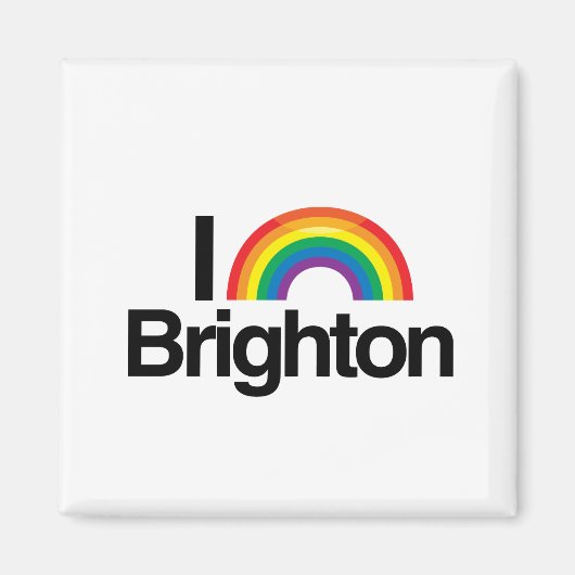 BRIGHTON - I LOVE PRIDE - PNG.NL MAGNEET (Voorkant)