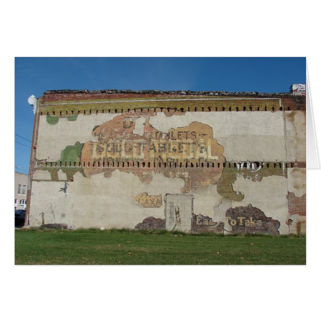 Brighton, Iowa Ghost Sign (Voorkant Horizontaal)