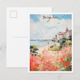 Brighton Kunst Reizen Briefkaart